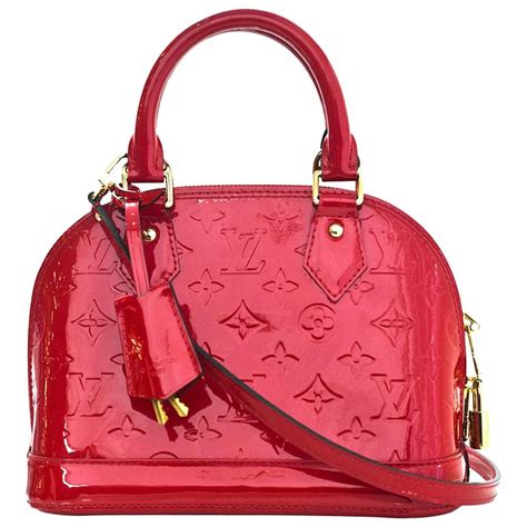 louis vuitton red alma bag|authentic louis vuitton alma handbag.